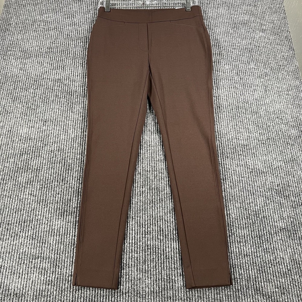 Chicos Leggings Womens 4 Regular Brown New With Tags Stretch Active